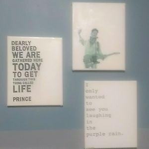 Set of 3 : Artist-PRINCE Canvas Set